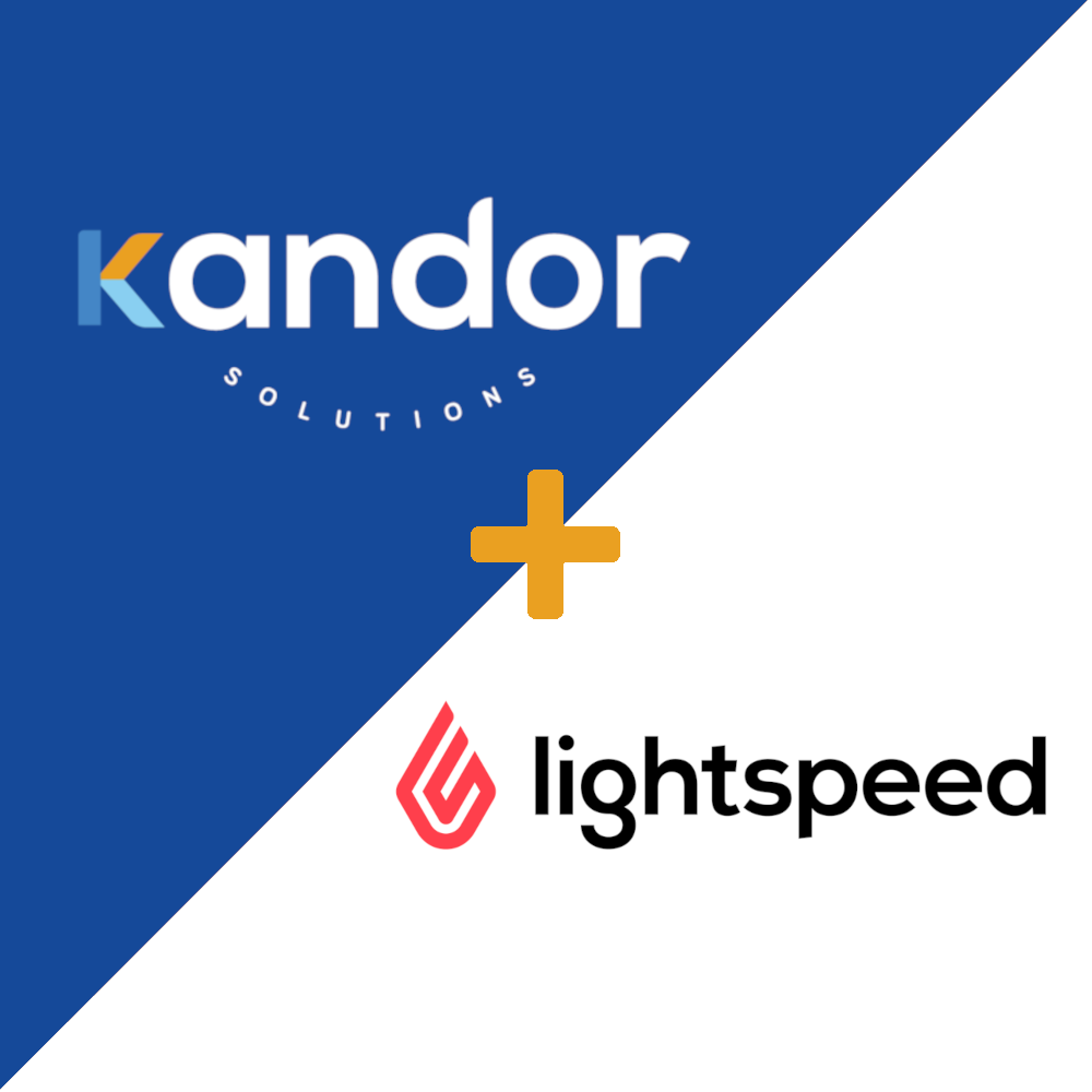 A graphic combining both Lightspeed and Kandor Solutions